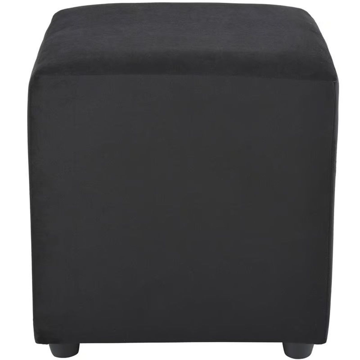 GENERICO - puff silla Negro Felpa 45x45x45