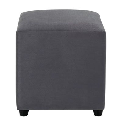 Imagen 2 del producto Puff silla Gris Felpa 45x45x45