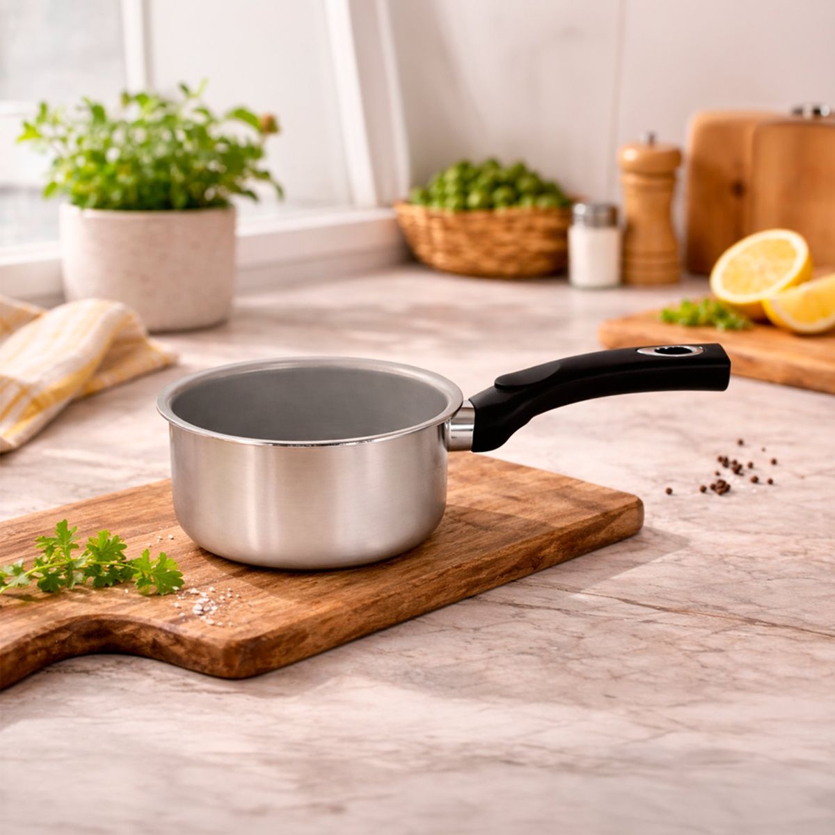XTREM COOK STEEL - Olla Acero Inoxidable 16 cm Antiadherente