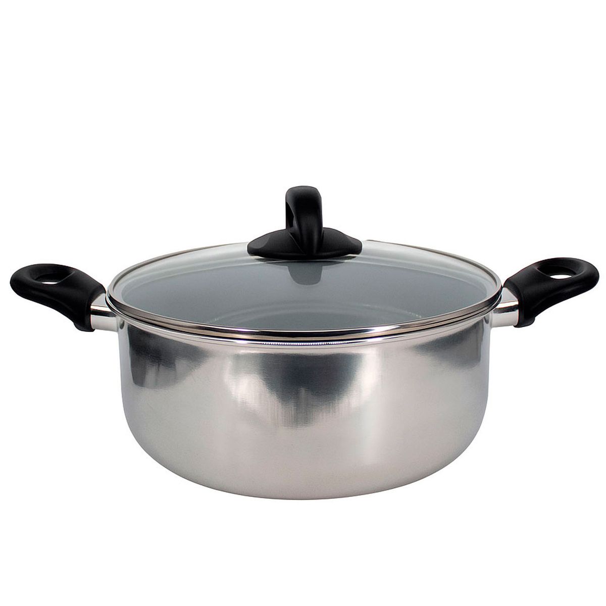 XTREM COOK STEEL - Olla Xtrem Cook Steel De Acero Inoxidable de 24 cm Antiadherente Libre de BPA Con Tapa