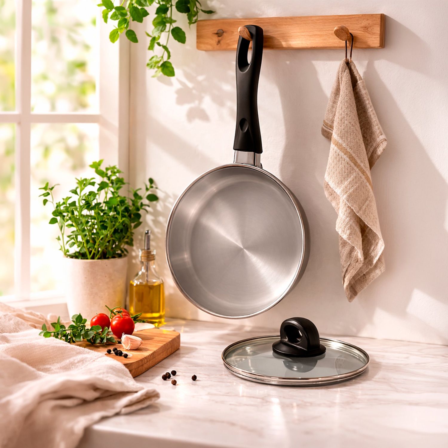 DISH///5th Anniversary Special Edition\… XTREM COOK STEEL Sartén de Acero Inoxidable Cerámico 24 cm