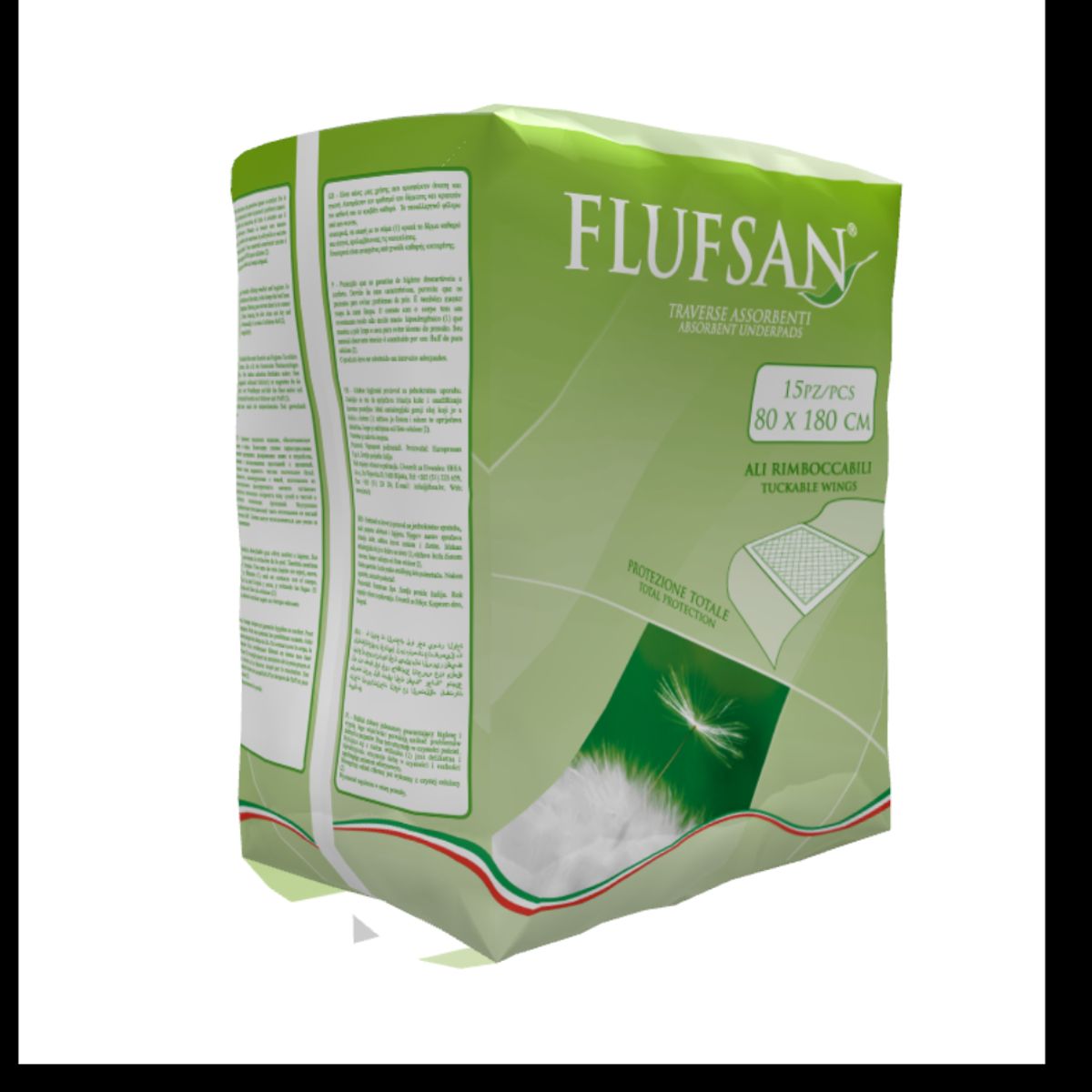 FLUFSAN - Protectores Sanitarios Premium 80x180cm Flufsan
