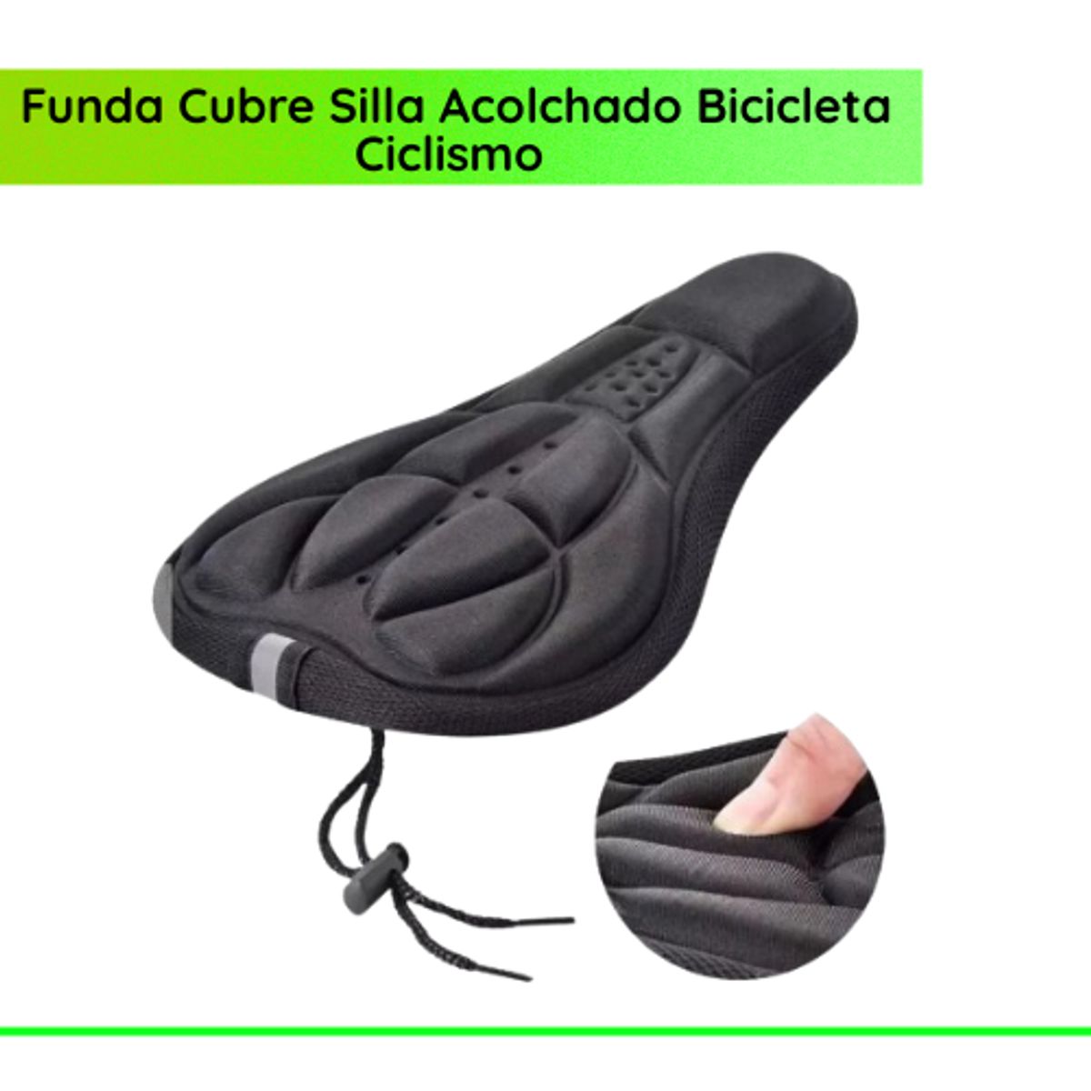 Funda Cubre Silla Acolchado Bicicleta Ciclismo, marca GENERICO - Foto 2