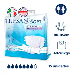 FLUFSAN - Pañal transpirable M Noche