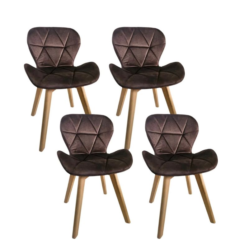 CORI CORI - Pack 4 Sillas Mariposa Velvet Cafe