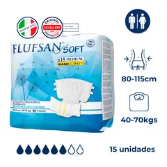 FLUFSAN - Pañal transpirable M Día