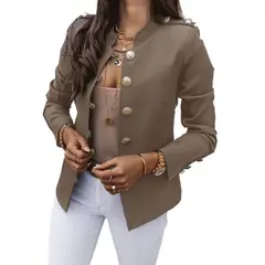 GIOIO - Blazer De Mujer Caqui