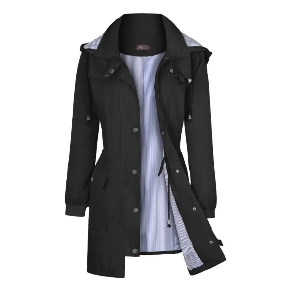 GIOIO - Chamarra Con Capucha Extraíble Abrigo De Mujer Impermeable