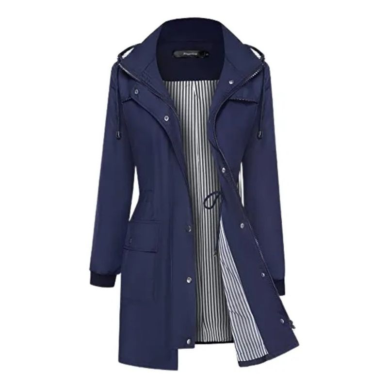 GIOIO - Chamarra Con Capucha Extraíble Abrigo De Mujer Impermeable