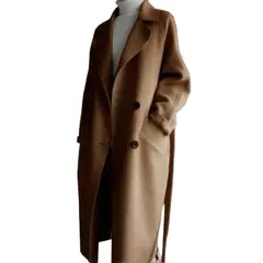 GIOIO - Abrigo Mujer Mezcla Lana Largo Entallado Oversize​