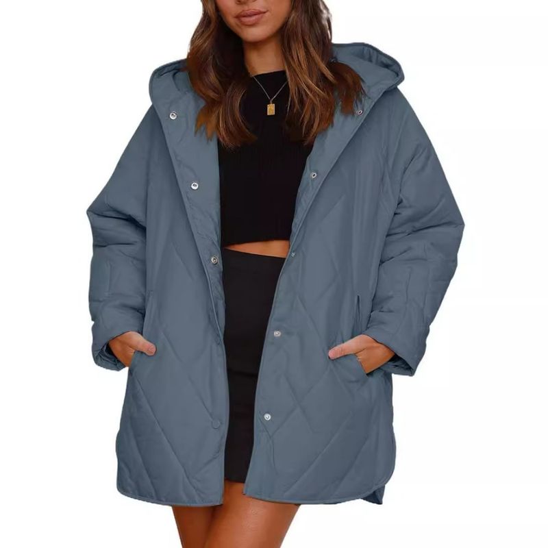 GIOIO - Chaqueta Mujer Liviana Acolchada Diamante Cálida Capucha​