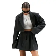 GIOIO - Conjunto Saco Minifalda Mujer Preciso Oficina Moderno​