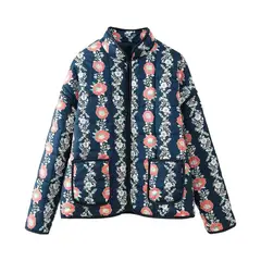 GIOIO - Chaqueta Mujer Acolchada Urbana Flor Entallada Ligera Diario​