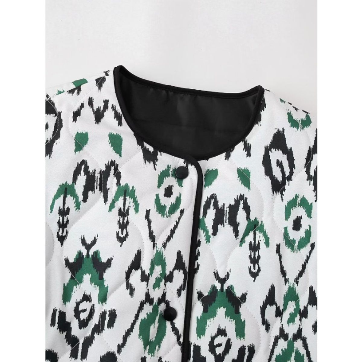 GIOIO - Chaqueta Mujer Algodón Estampado Fauna Entallada Urbana Moderna​