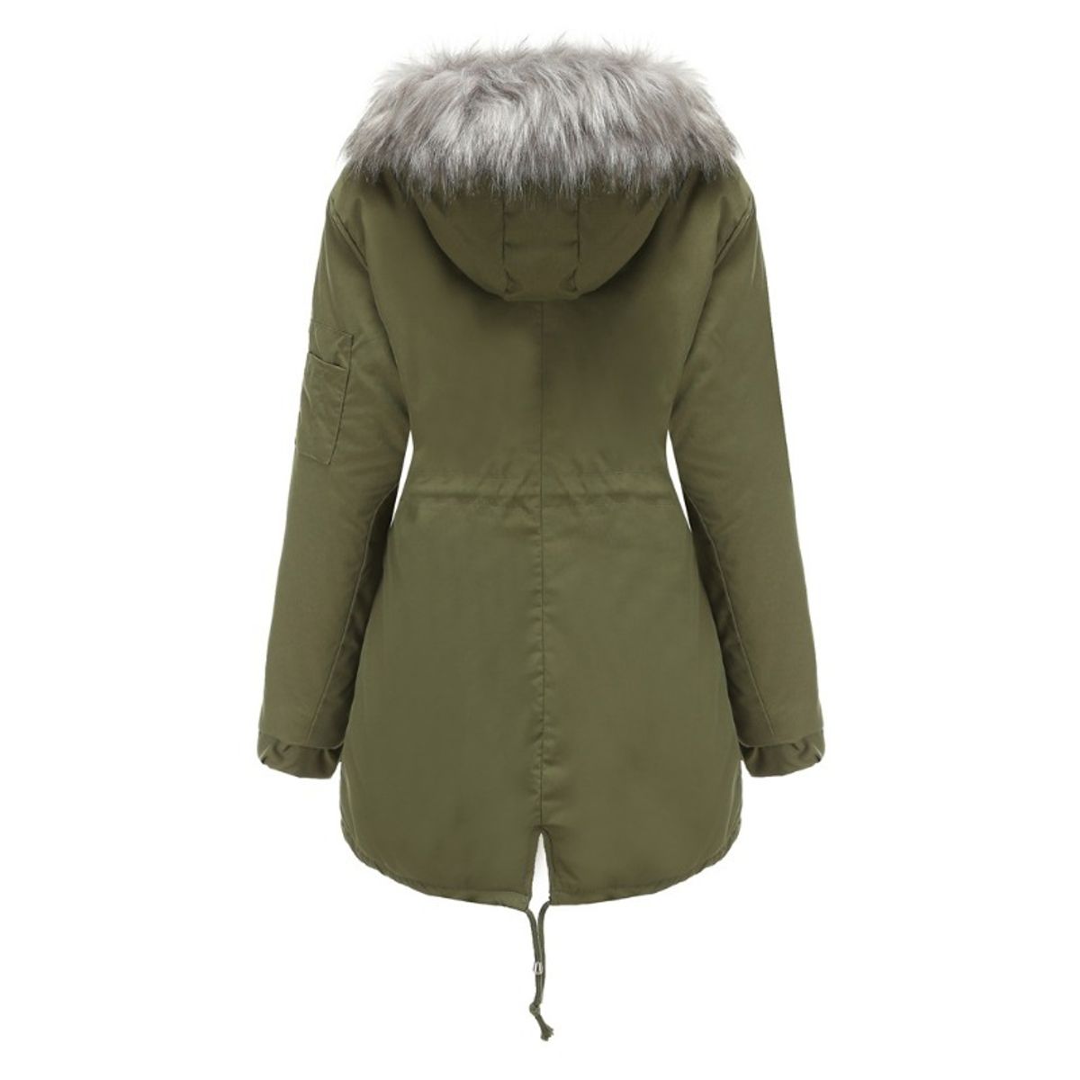 GIOIO - Parka Mujer Medio Largo Térmica Capucha Gruesa Calor Garantizado