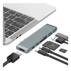 GIOIO - Adaptador Usb C Hub Thunderbolt 3 Hdmi Para Macbook Proair