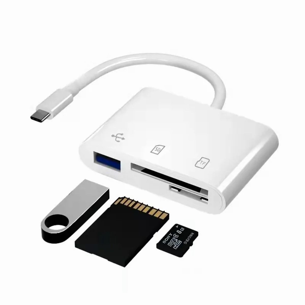 GIOIO - Hub Tipo C Lector Tarjetas Micro Sd Sd Y Usb Otg