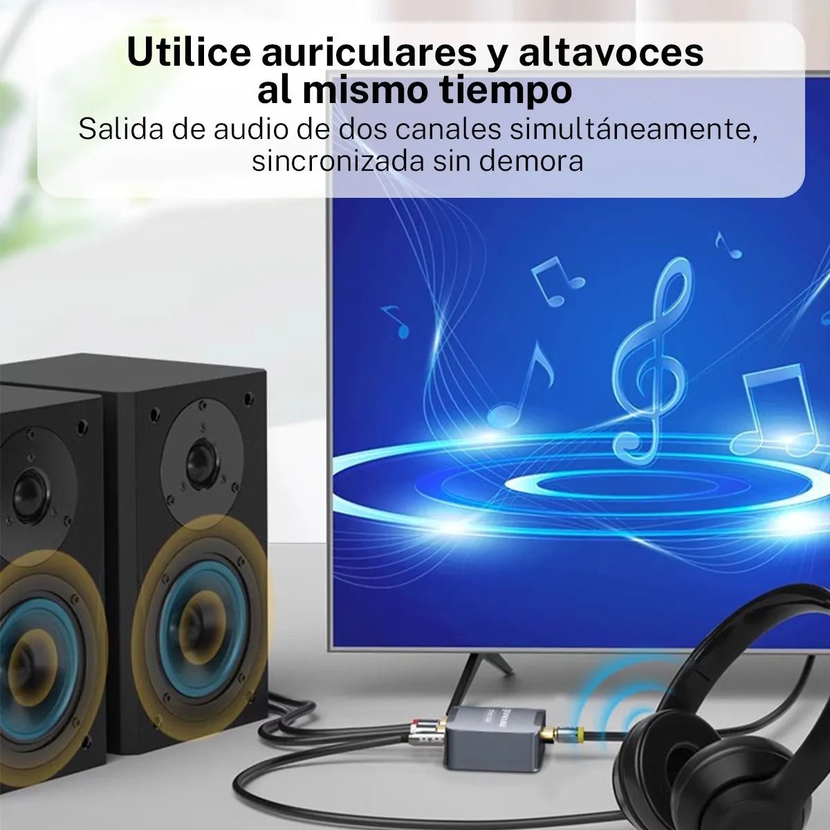 GIOIO - Convertidor De Audio Coaxial De Fibra 脫ptica Spdif Digital