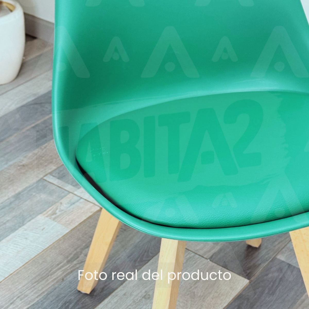 GENERICO - Silla de comedor acolchada Tulip Verde