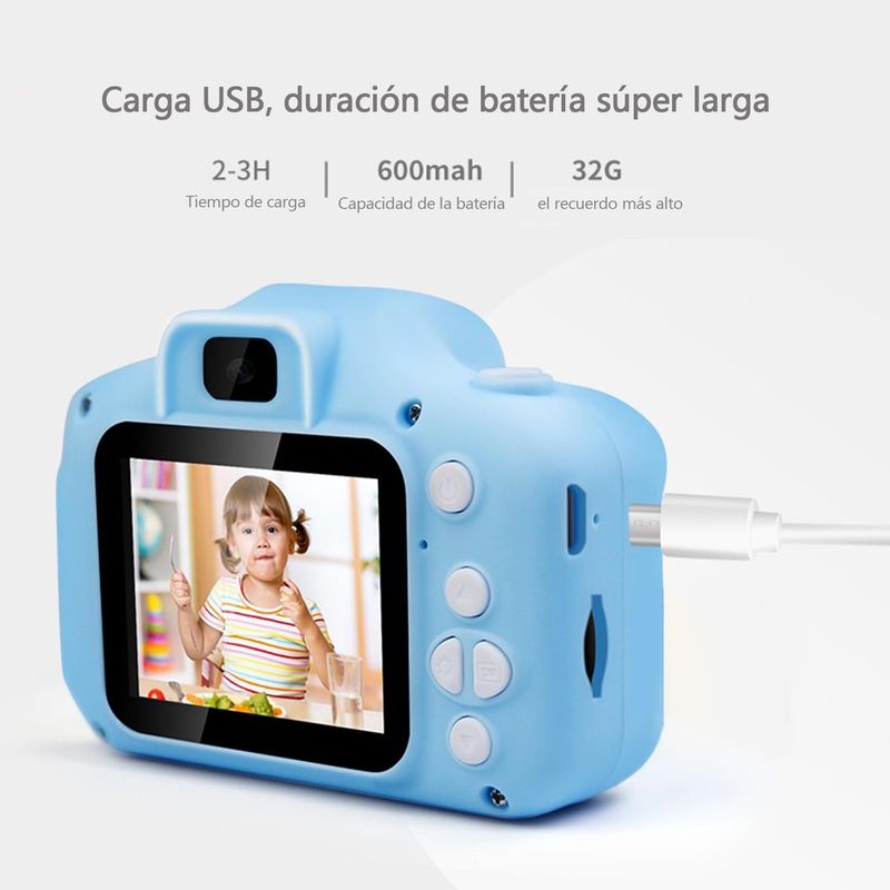 GENERICO - Cámara Digital Hd 1080p Con Tarjeta De 32gb Para Niños