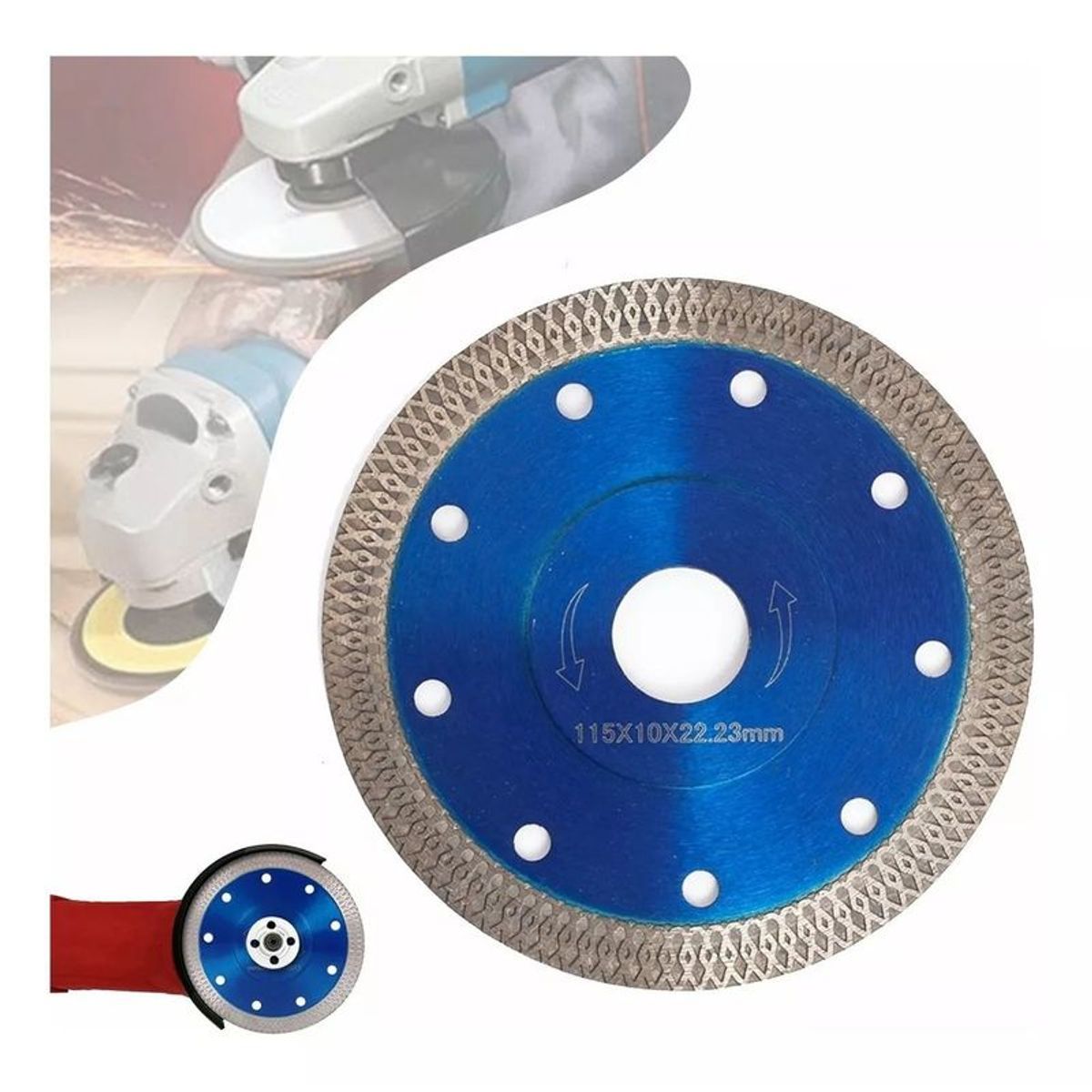 GENERICO - Disco Corte Porcelanato 4 1/2 Marmol Granito Ceramica