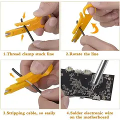 GENERICO - Kit Eléctrico Cautín 60w Regulable 17 Accesorios