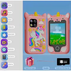 GENERICO - Teléfono inteligente para niños rosado 00220RS