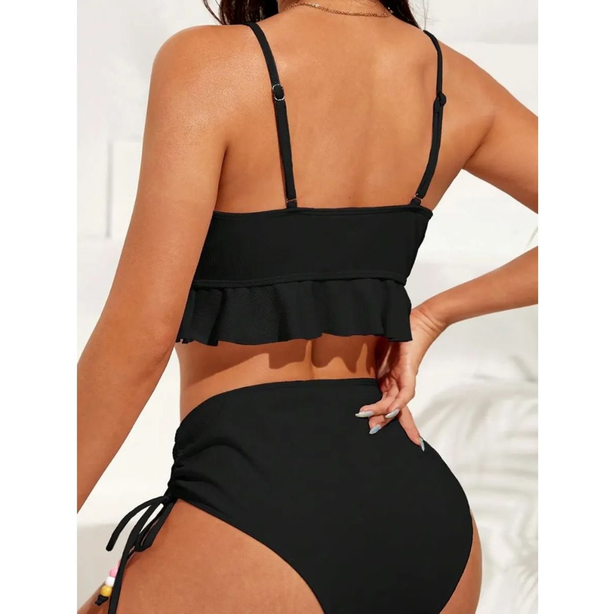 GIOIO - Bikini Sexy Con Volantes Para Mujer De Dos Piezas