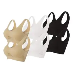 GIOIO - Sujetador Deportivo 6 Piezas Cómodas