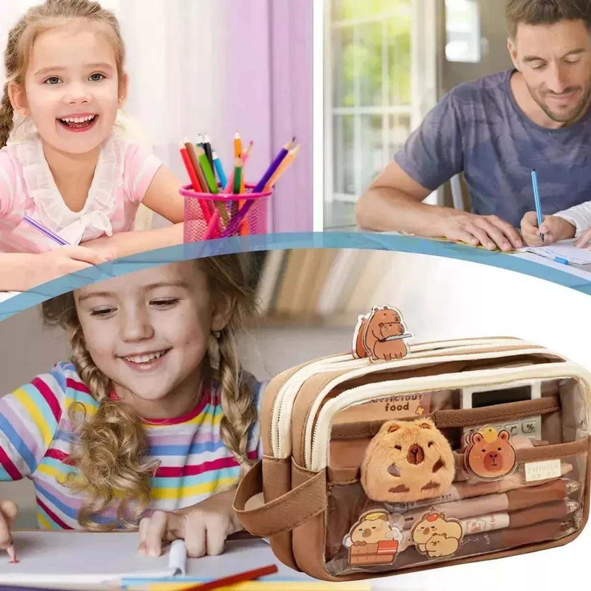 GIOIO - Estuche Aesthetic Lapicera Capibara Pencil Case Papeleria