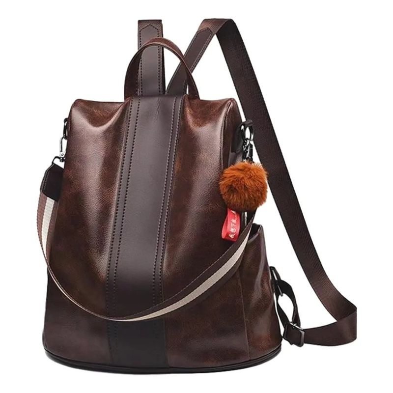 GIOIO - Mochila De Viaje Laptop Mujer Cuero Bolso Antirrobo