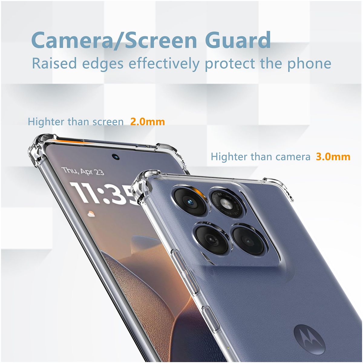 GENERICO - Carcasa Transparente Para Motorola Edge 60 Fusion 5G