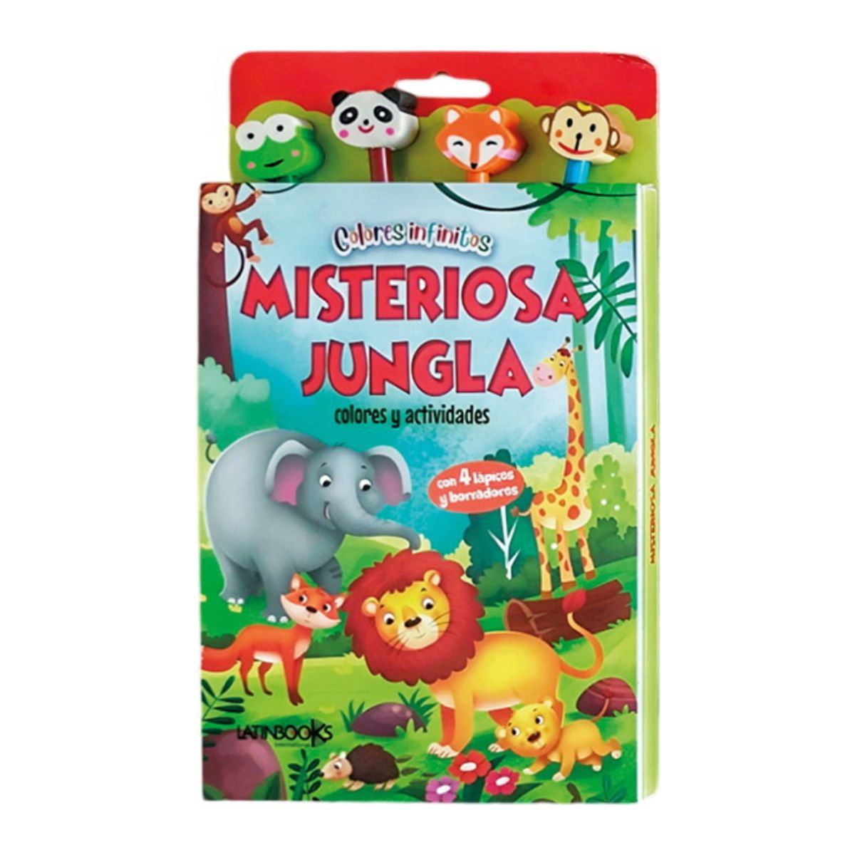 LATINBOOKS - Libro COLORES INFINITOS -MISTERIOSA JUNGLA - Editorial Latinbooks