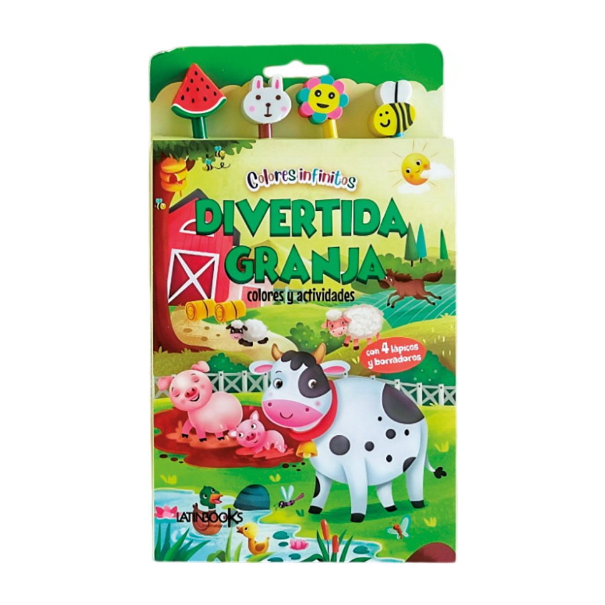 LATINBOOKS - Libro COLORES INFINITOS -DIVERTIDA GRANJA - Editorial Latinbooks