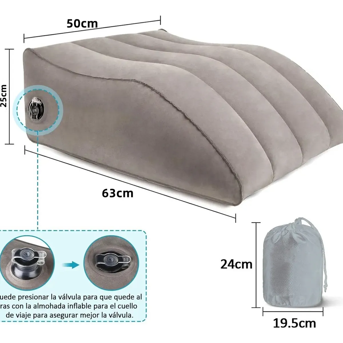 KUANGYE - Almohadillas Relajantes Almohada De Cuña De Pierna Para Aliv