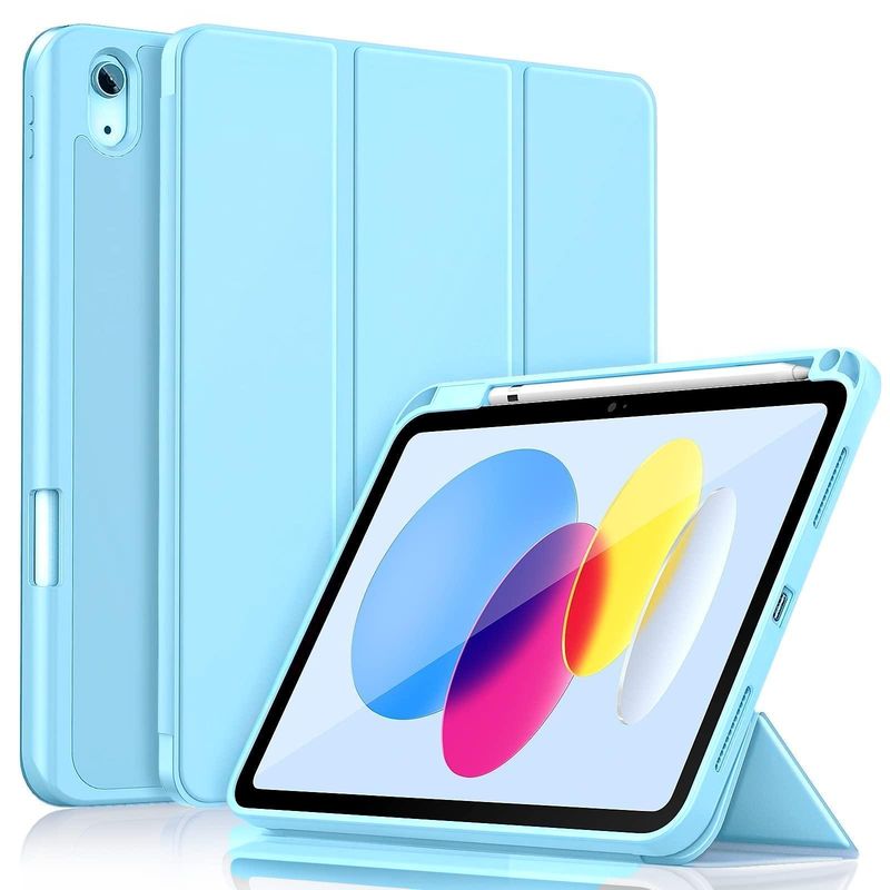 GENERICO - Carcasa Smart Cover Para iPad 10.9 2022 10gen +ranura Pencil