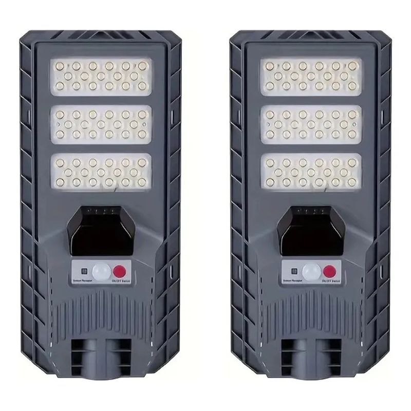 KUANGYE - Pack 2 Lámpara Led Solar 300w Luminaria Suburbana Alumbrado Público
