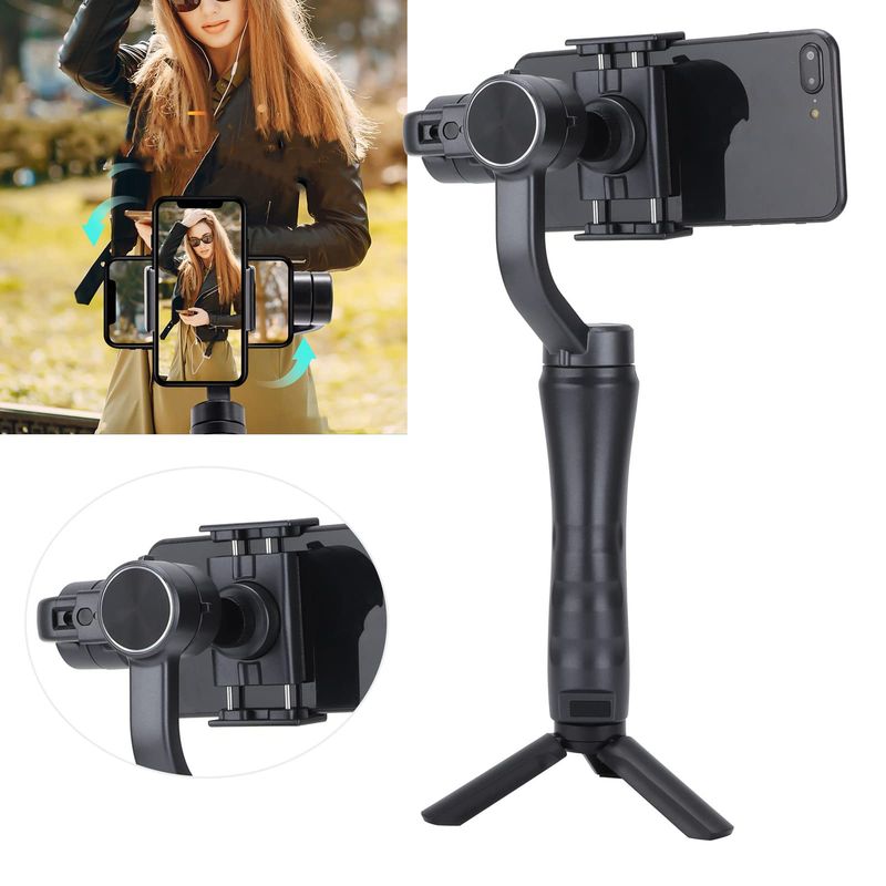 GENERICO - Estabilizador Gimbal Para Celular Camara 3 Ejes Con App