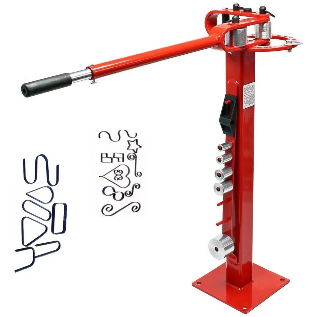 Dobladora Curvadora De Fierro Y Pletinas Con Pedestal, marca KUANGYE - Foto Principal