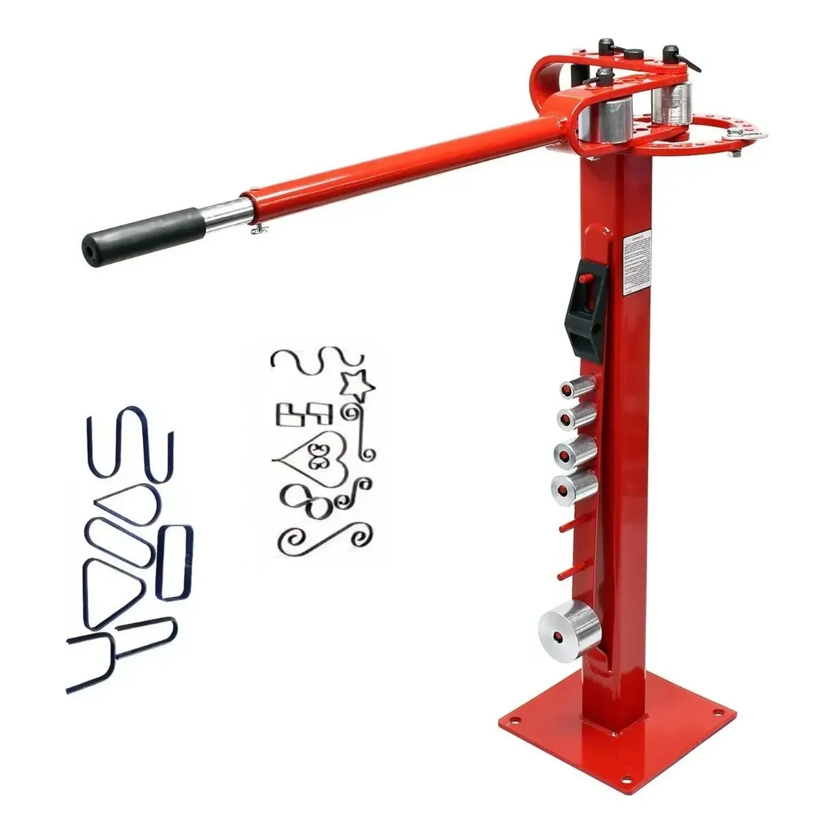 Dobladora Curvadora De Fierro Y Pletinas Con Pedestal, marca KUANGYE - Foto Principal