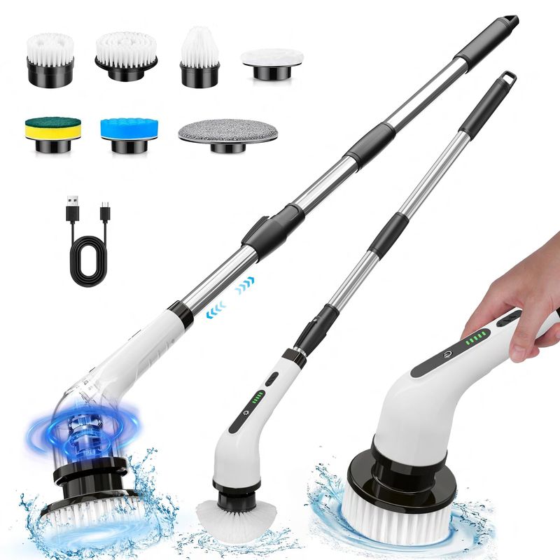 GENERICO - Cepillo Limpieza Eléctrico Inalámbrico Para Hogar 7 En 1