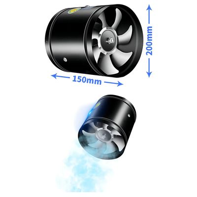 Imagen 2 del producto Extractor De Aire Para Campanas Ductos Quinchos 8pulgadas