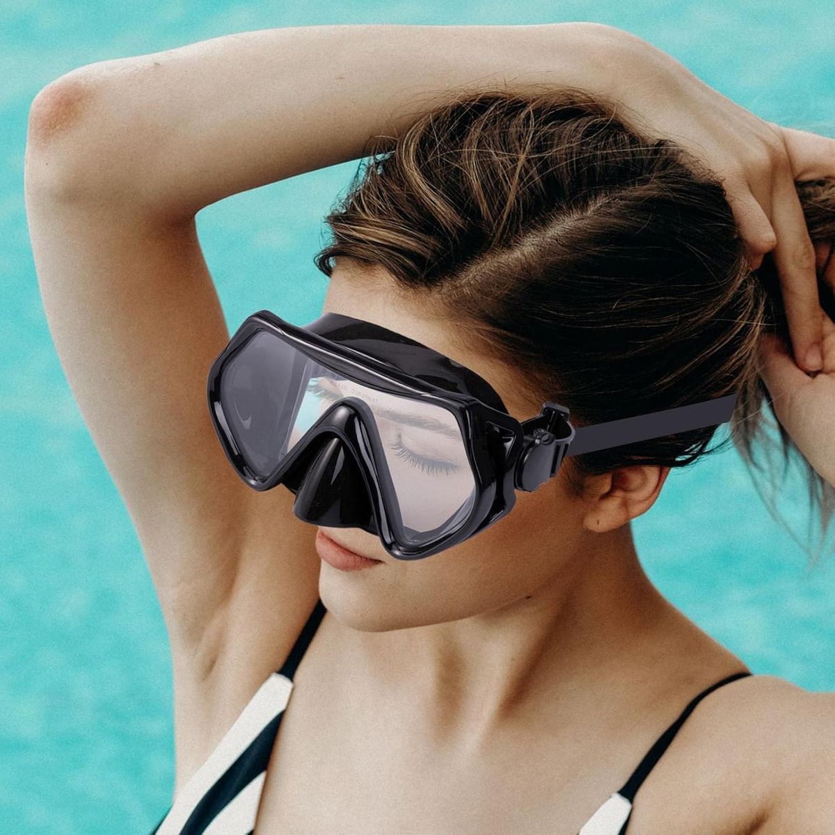KUANGYE - Máscara De Buceo Pro Ajustable Widevision