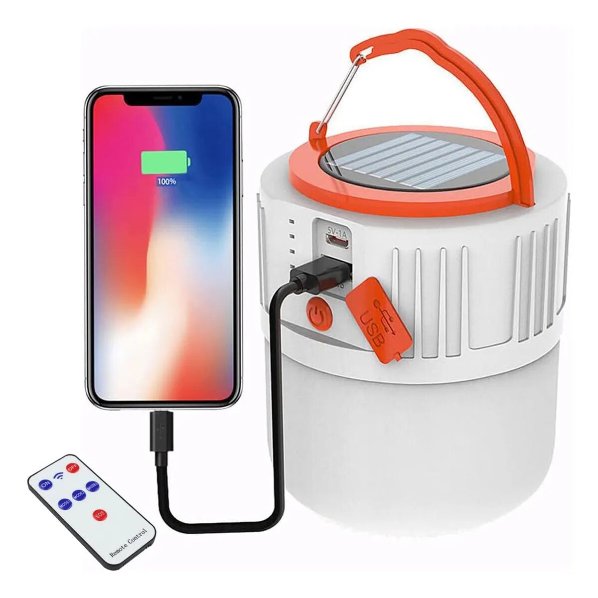 GENERICO - Luces Led Solares Luces De Emergencia Teléfono Móvil Recarga