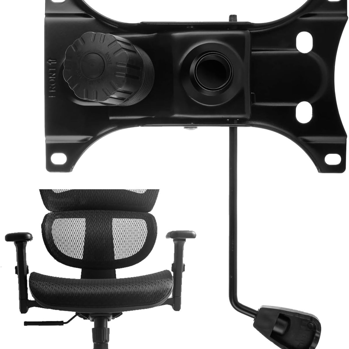 KUANGYE - Repuesto Para Silla Gamer, Mecanismo Plato Con Palanca 16 X 26 Cm