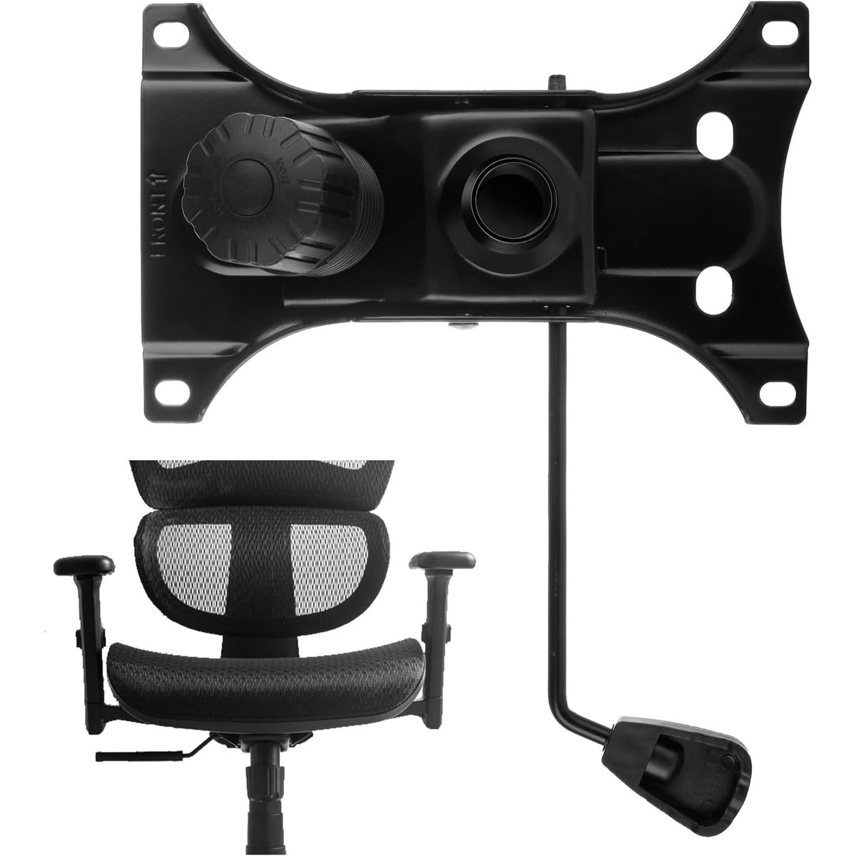 KUANGYE - Repuesto Para Silla Gamer, Mecanismo Plato Con Palanca 16 X 26 Cm