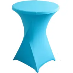 PUREPOWER - Funda Mantel Tela Spandex Redondo 80x110cm Evento Hogarútil-Azul