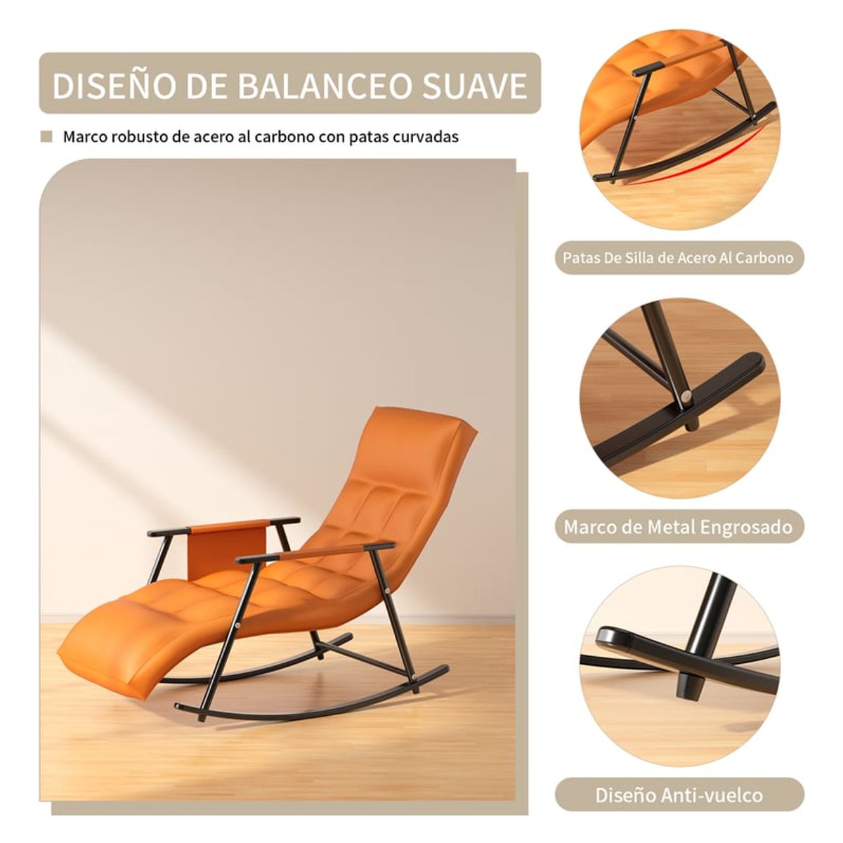 U BUY - Silla Mecedora Sillones Impermeablerespaldo Alto