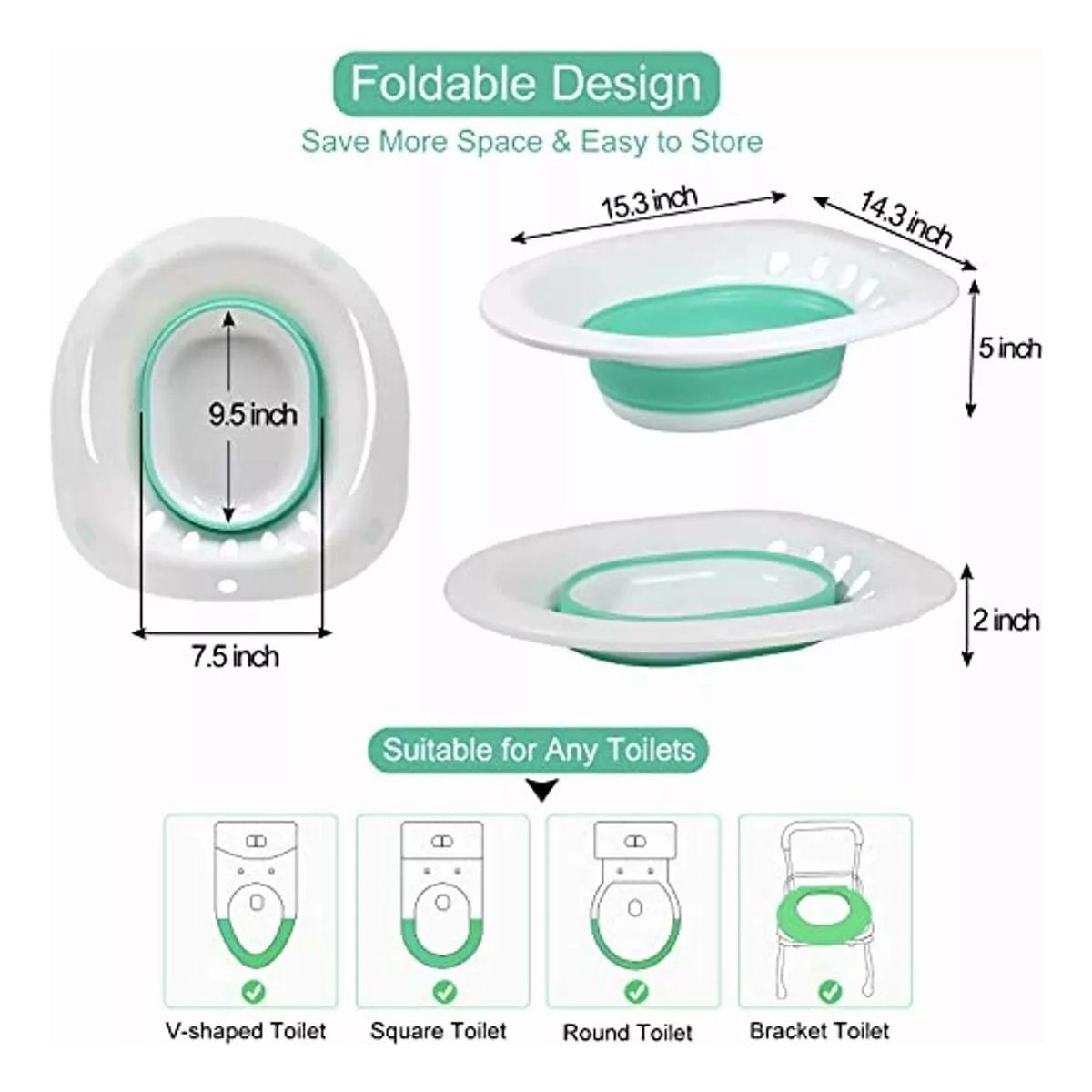 U BUY - Baño De Asiento Alivio Hemorroides Embarazo Bidé Plegable