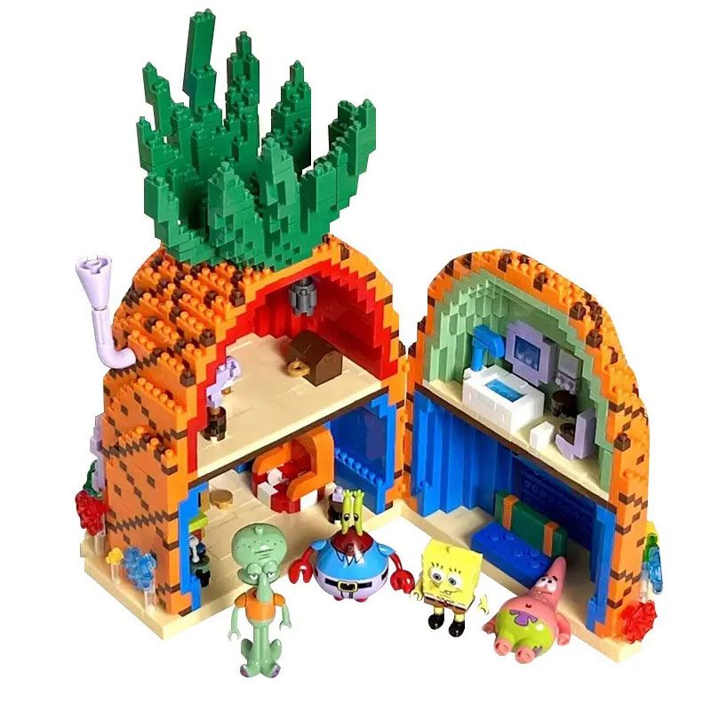 DANWEILE - El Nuevo Spongebob Bloques De Construcción Juguetes Regalos